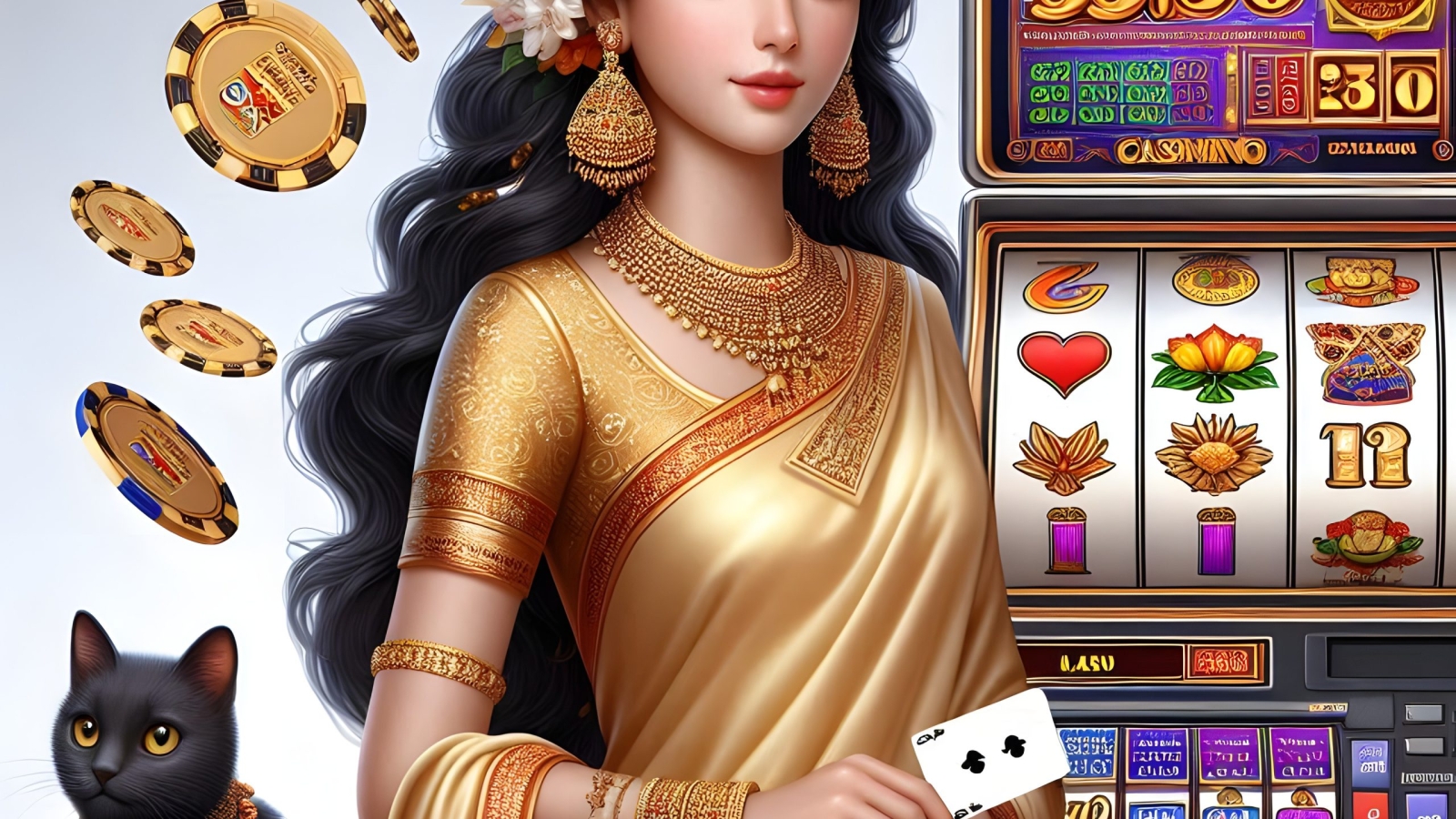 india-slot-game-character-with-white-plain-background